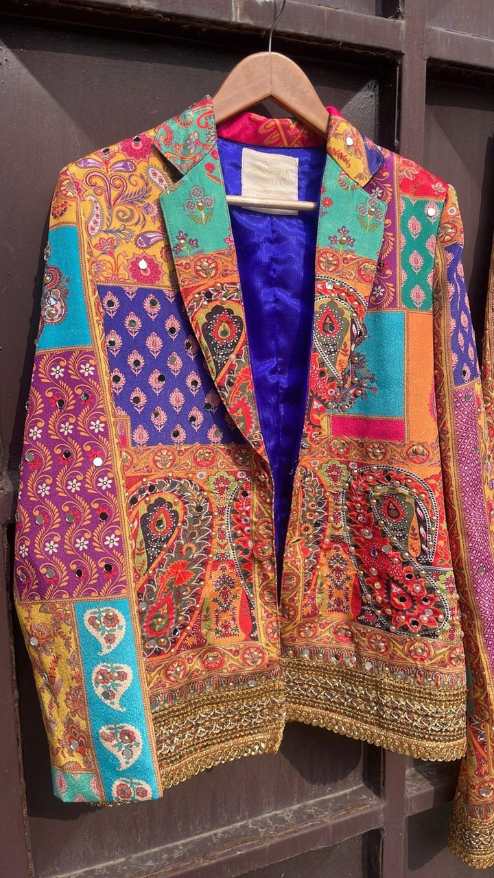 Mirror work blazer - banjaratrail
