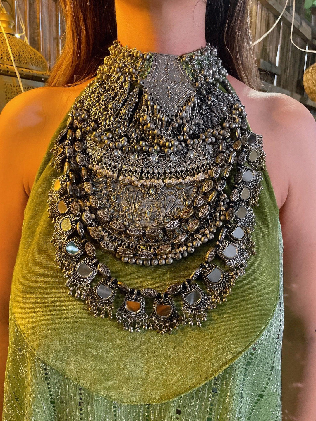Necklace Attached Dress & Shrug - banjaratrail
