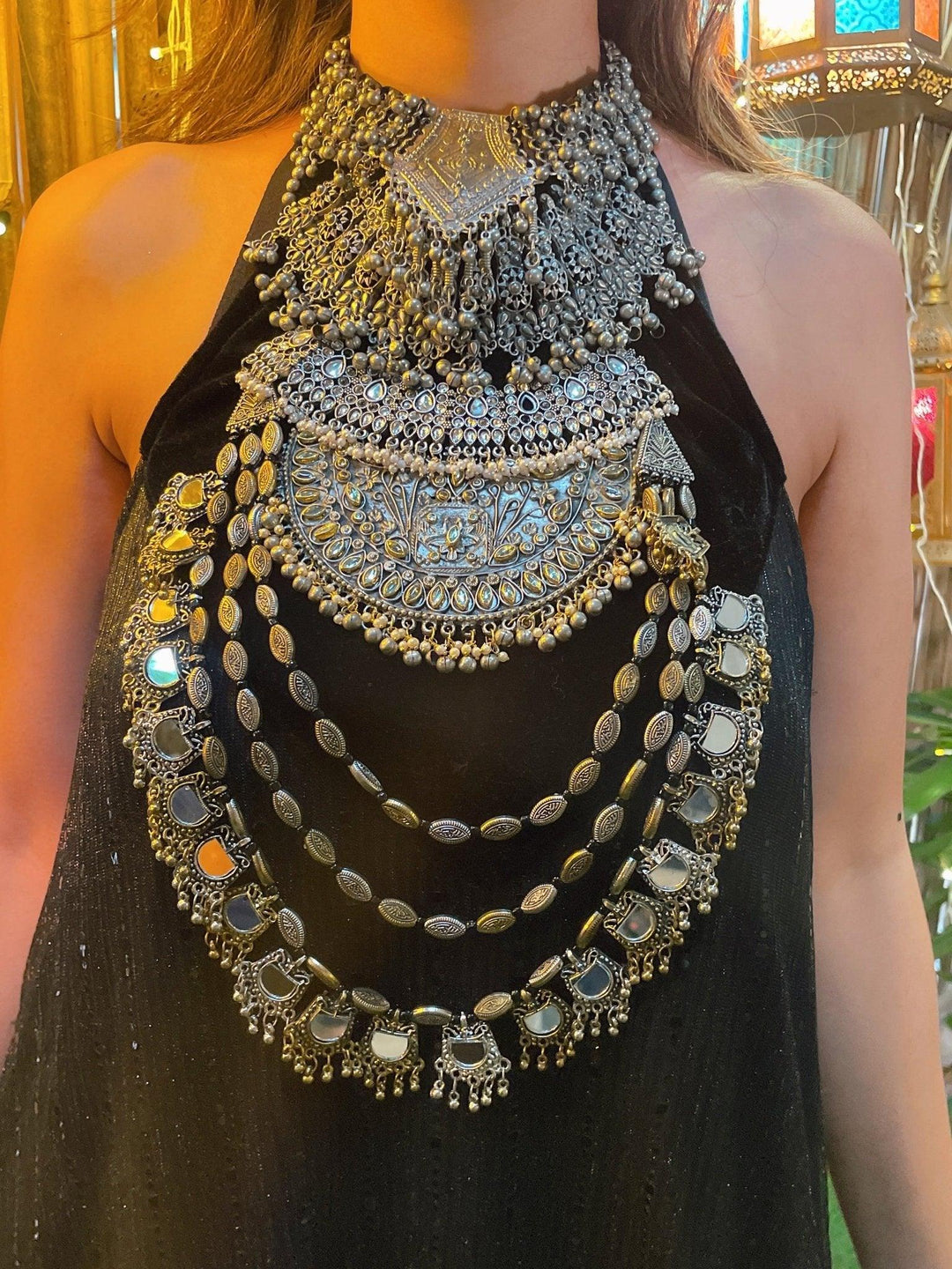 Necklace Attached Dress & Shrug - banjaratrail