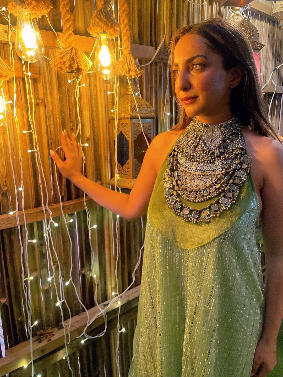 Necklace Attached Dress & Shrug - banjaratrail