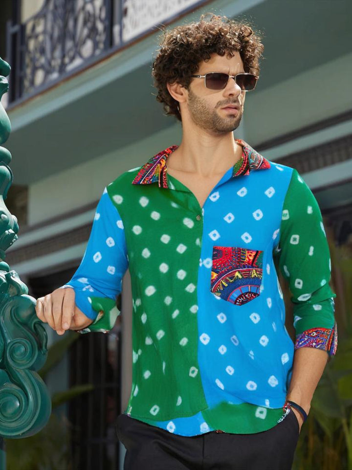 Men bandhini shirt