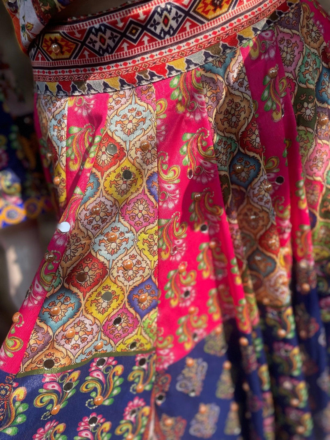 Patchwork mirror lehenga - banjaratrail