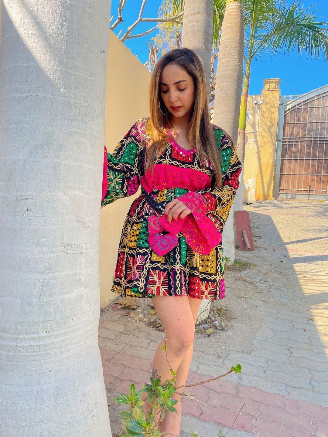 Phulkari Boho Dress - banjaratrail