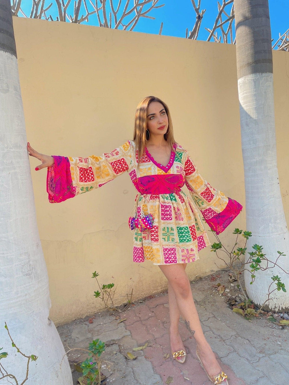 Phulkari Boho Dress - banjaratrail
