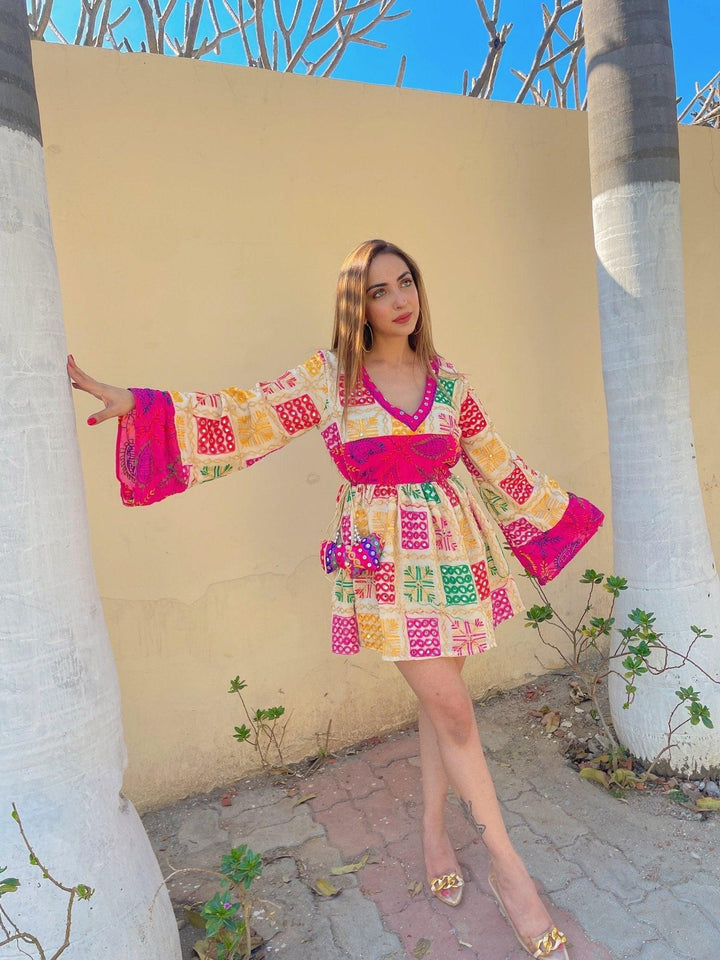 Phulkari Boho Dress - banjaratrail