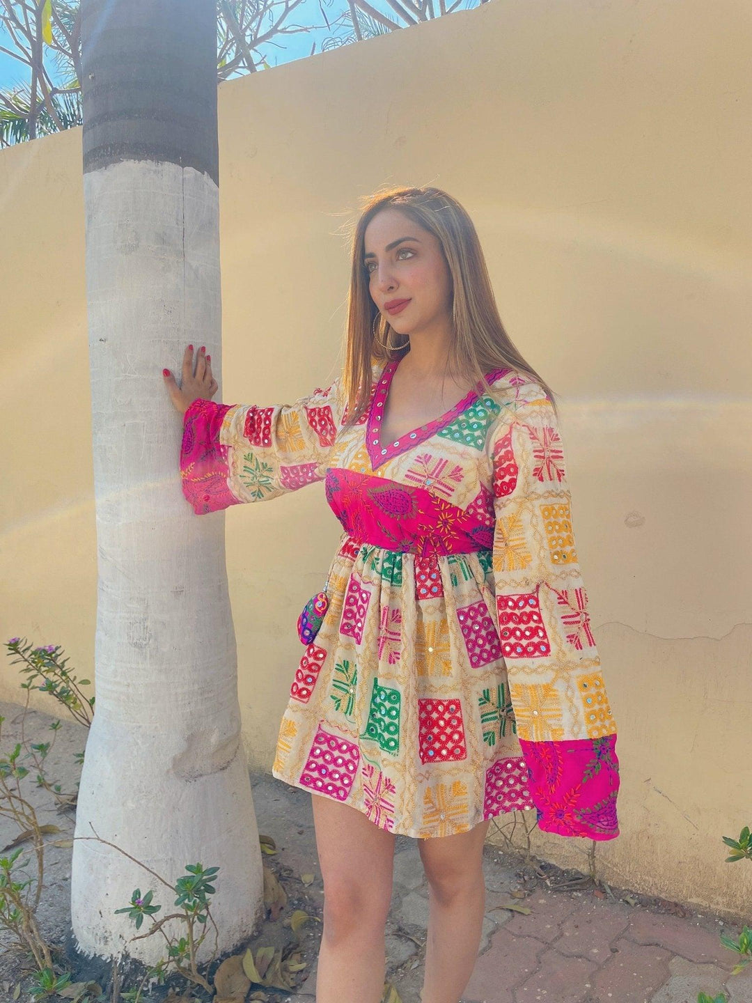 Phulkari Boho Dress - banjaratrail