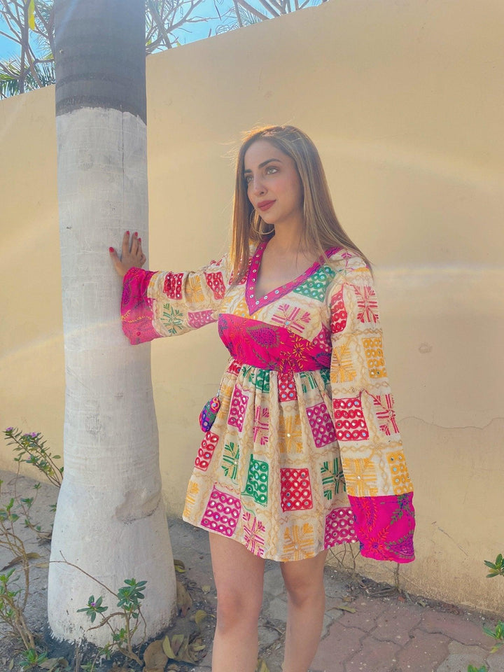 Phulkari Boho Dress - banjaratrail