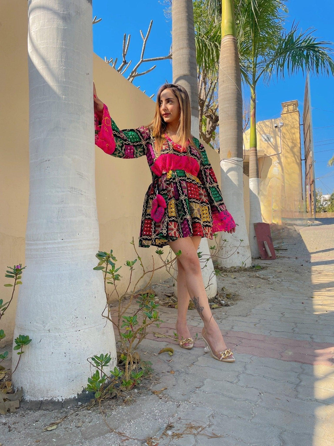 Phulkari Boho Dress - banjaratrail