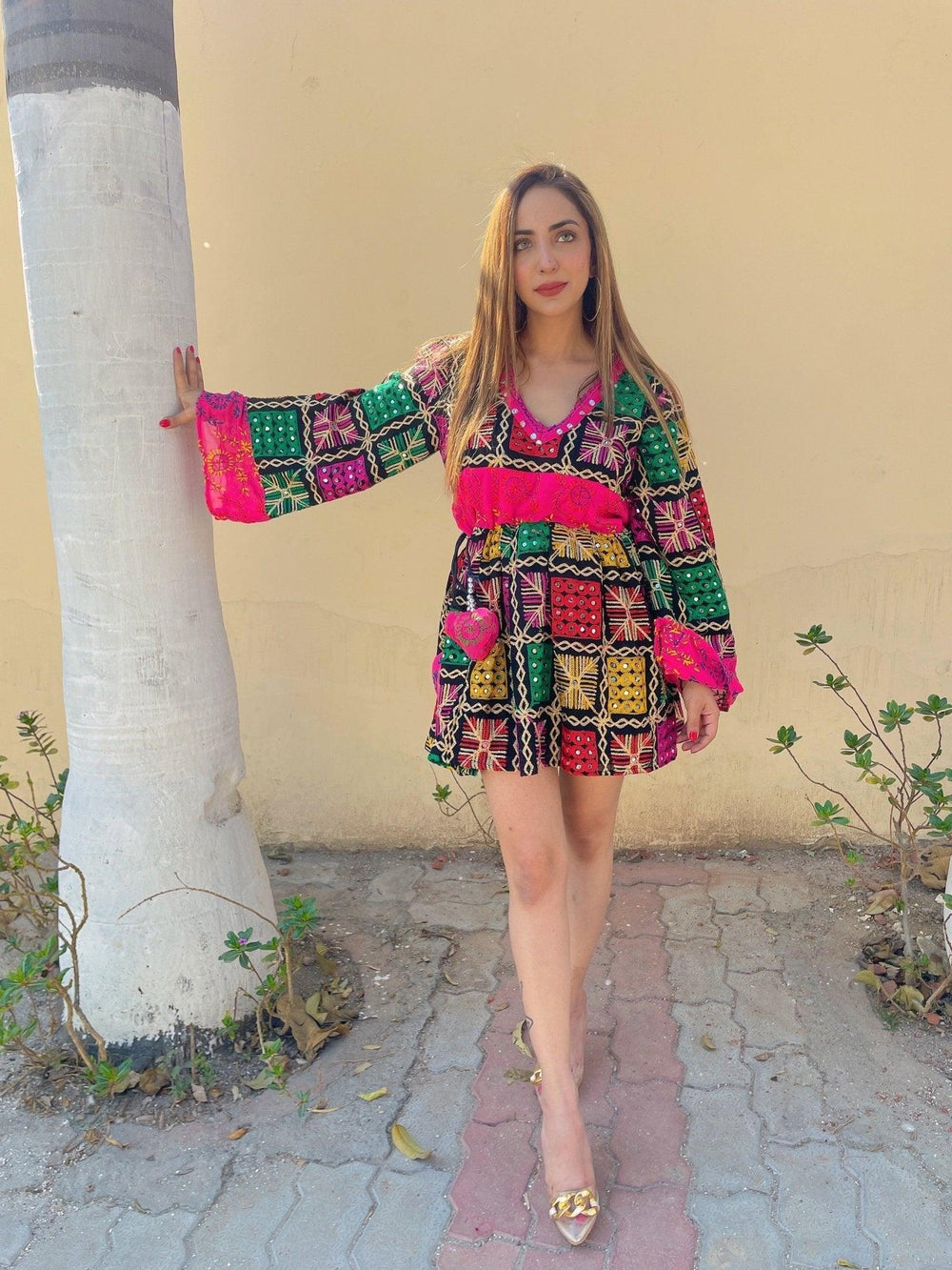 Phulkari Boho Dress - banjaratrail