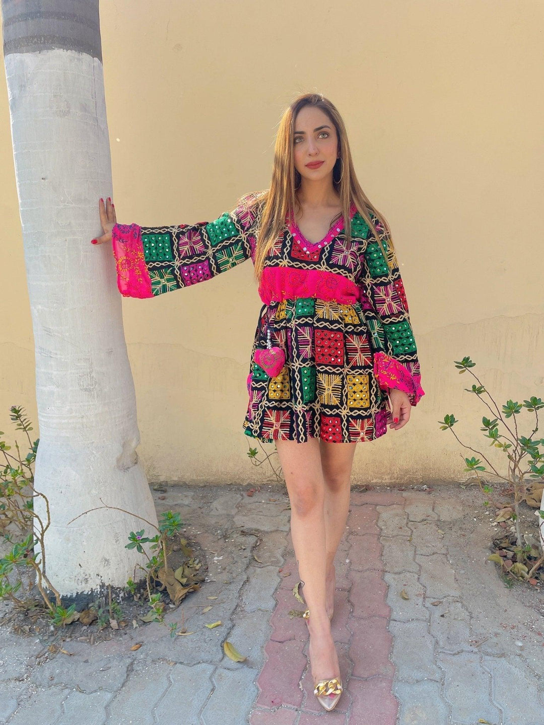 Phulkari Boho Dress - banjaratrail