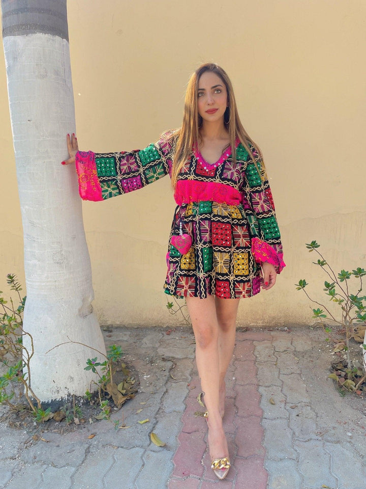Phulkari Boho Dress - banjaratrail