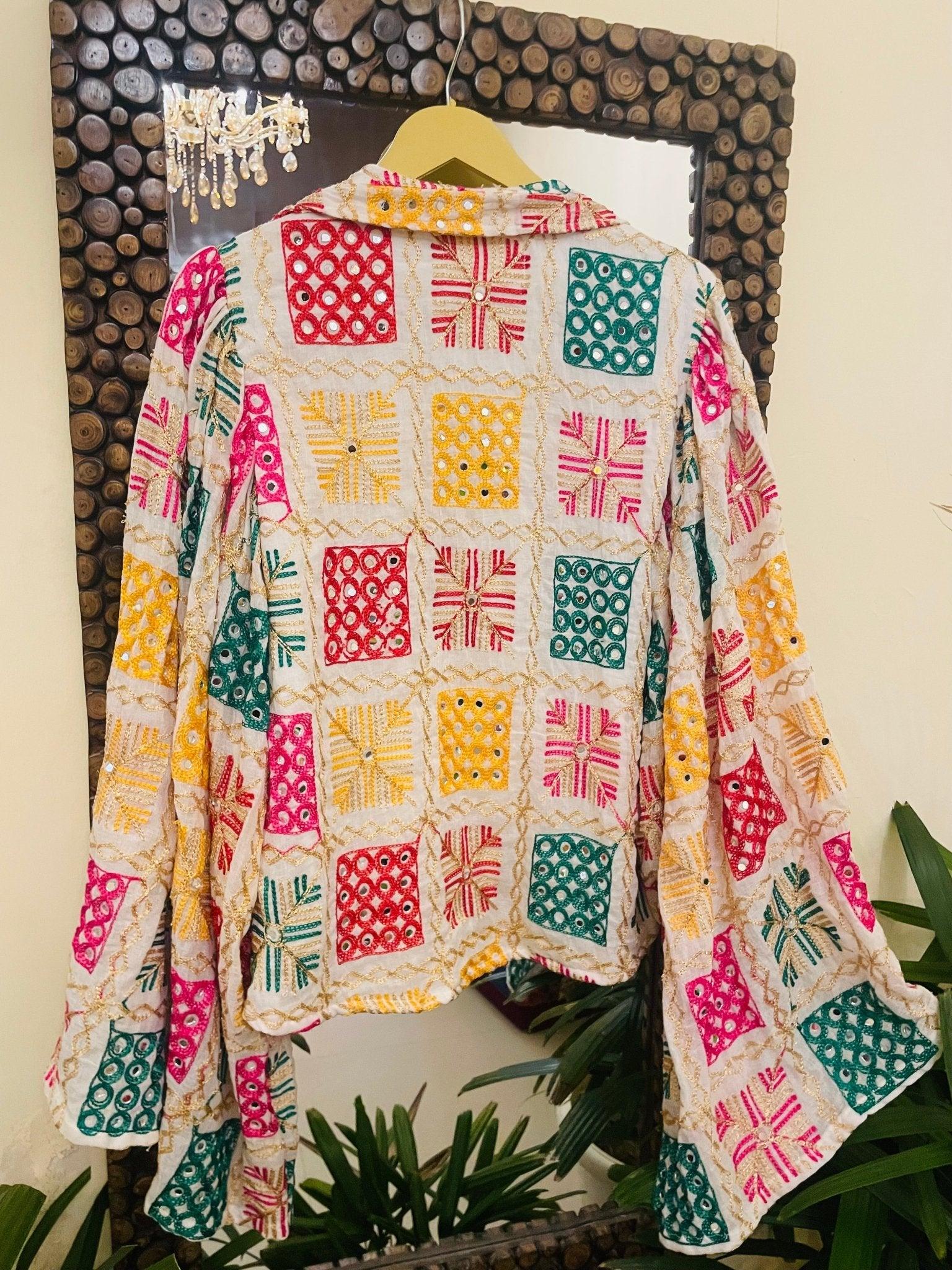 Phulkari flare chic- shirt - banjaratrail