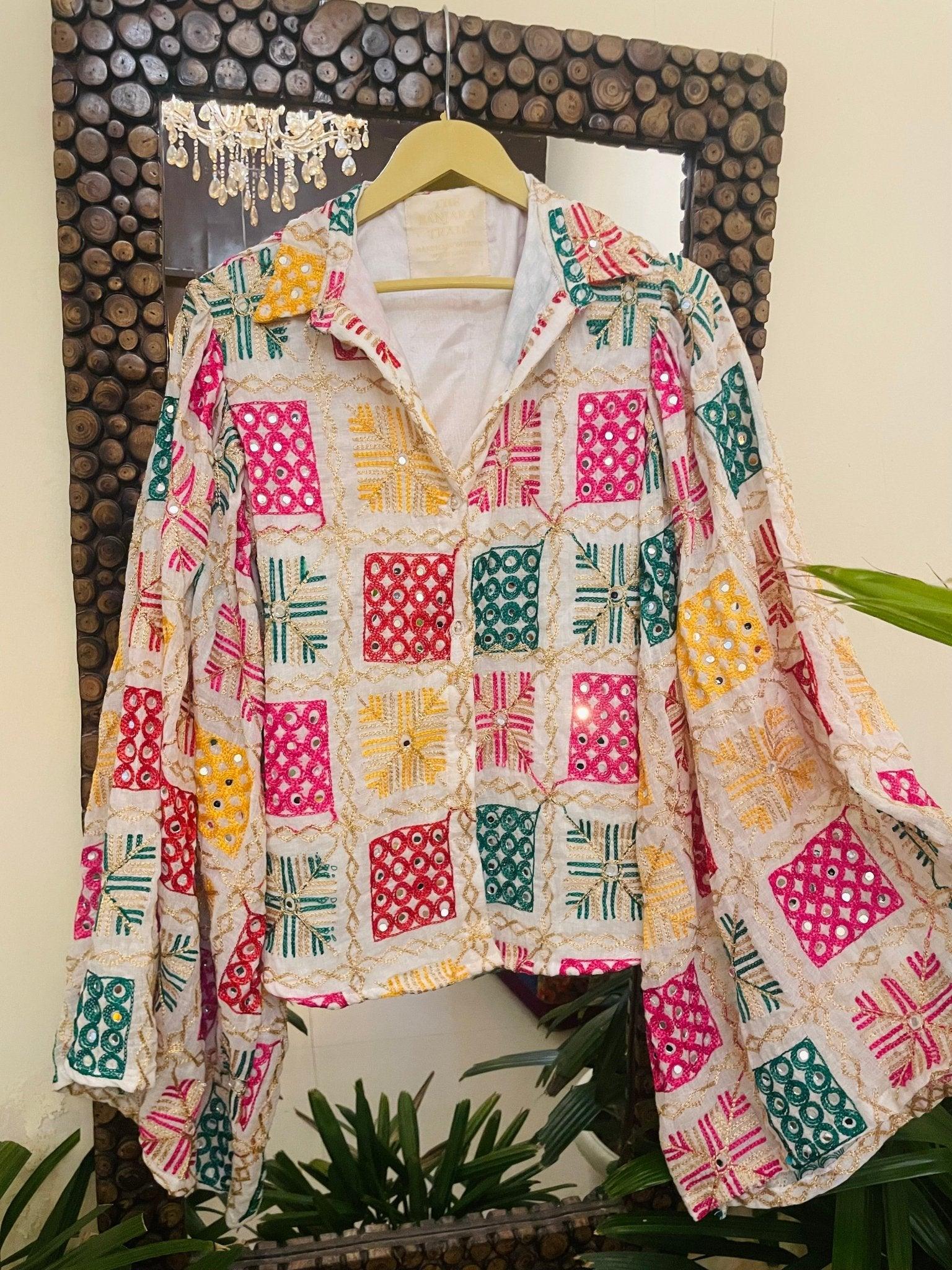 Phulkari flare chic- shirt - banjaratrail