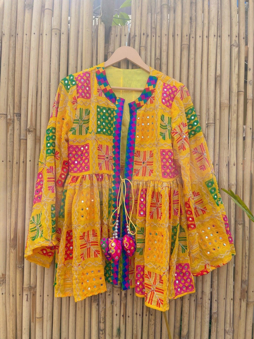 Phulkari peplum top - banjaratrail