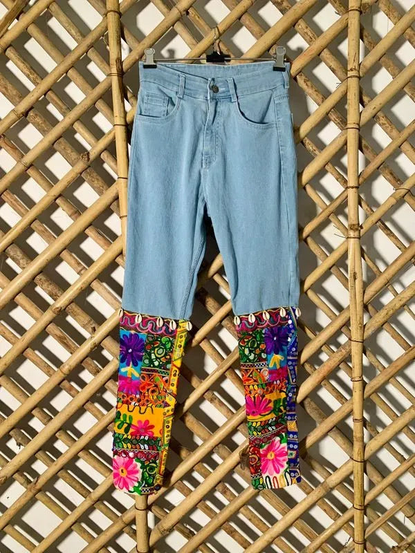 Floral embroidered banjara jeans