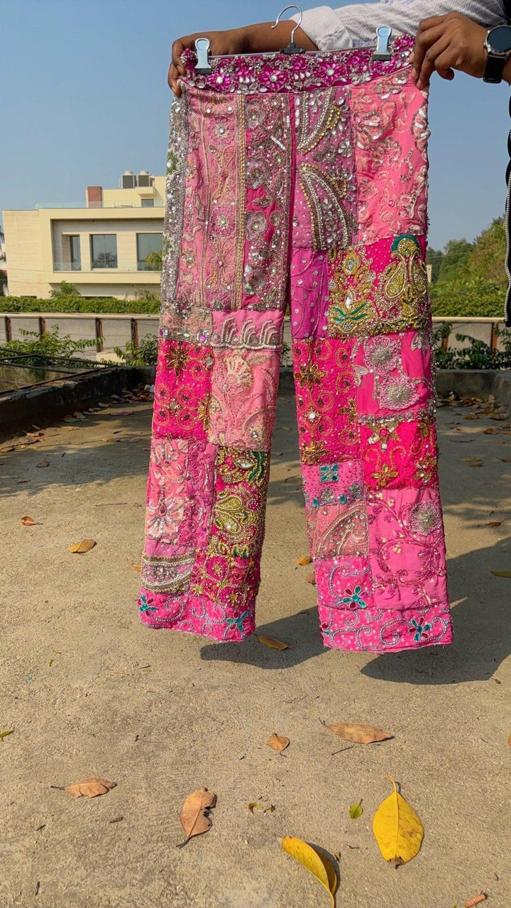 Pink Embellished Pants - banjaratrail