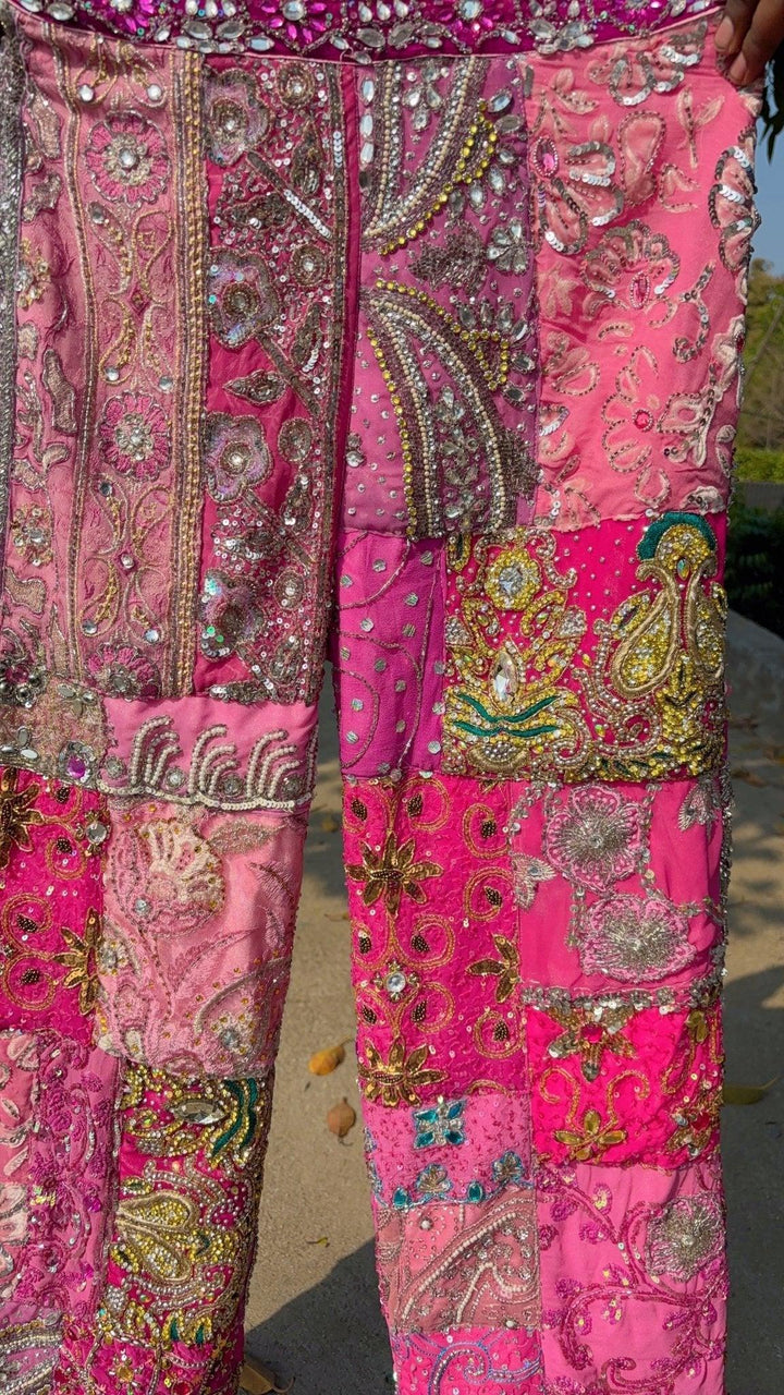 Pink Embellished Pants - banjaratrail