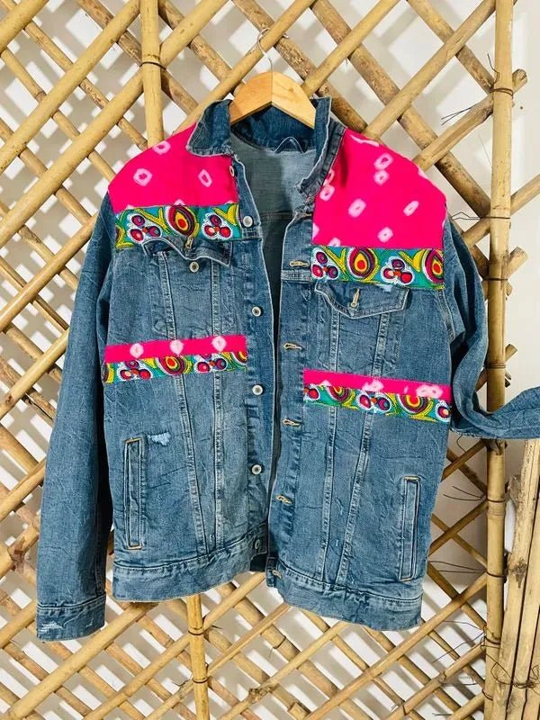 Pink patchwork jacket - banjaratrailPink patchwork jacket98921126