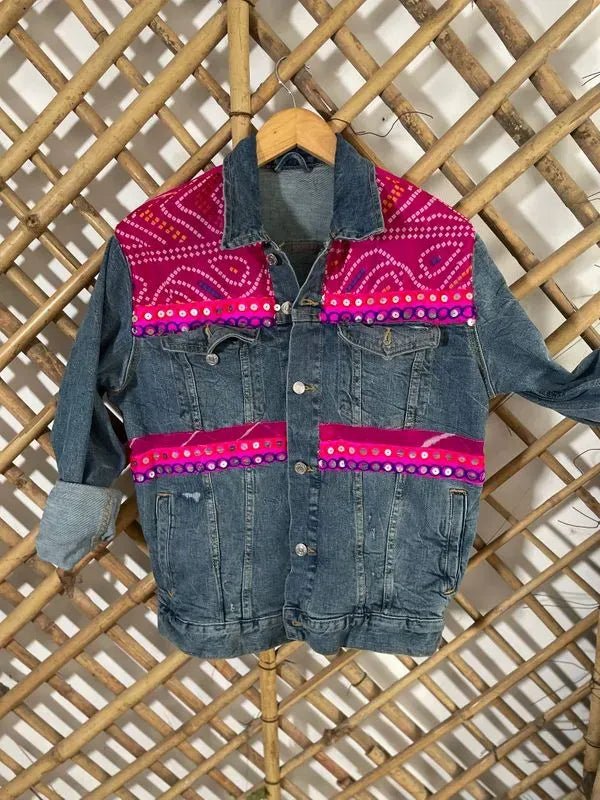 Pink patchwork jacket - banjaratrailPink patchwork jacket95508704