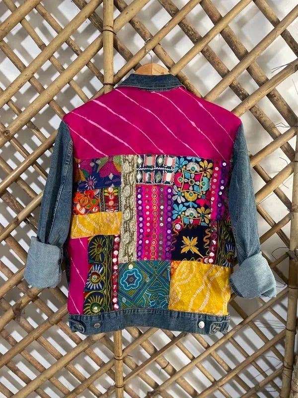 Pink patchwork jacket - banjaratrailPink patchwork jacket95508704