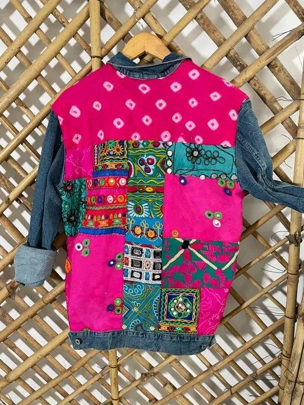 Pink patchwork jacket - banjaratrail