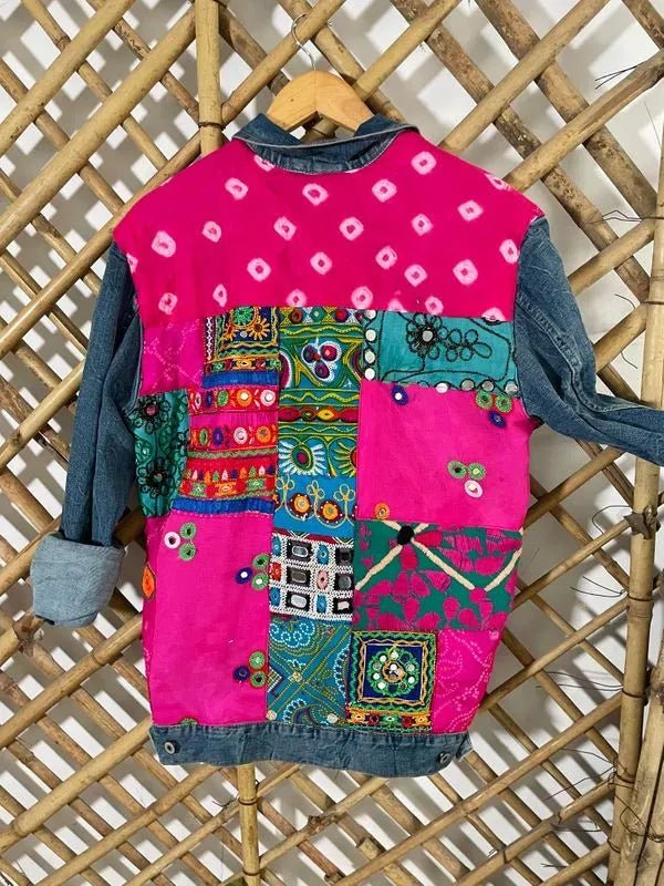 Pink patchwork jacket - banjaratrailPink patchwork jacket98921126