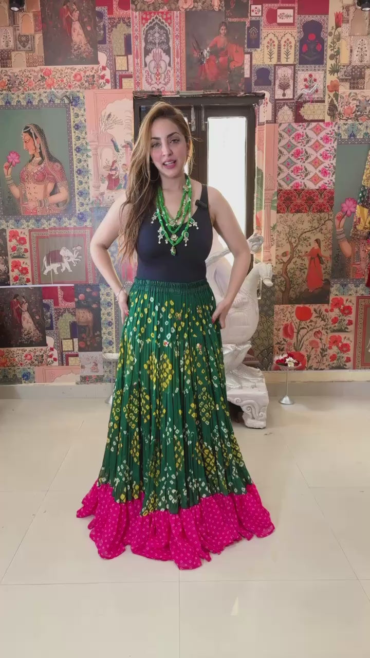 Bloom Bandhani Senirota Skirt