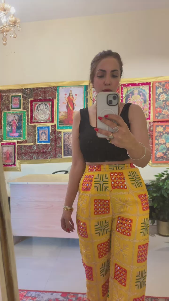 Visra phulkari pants