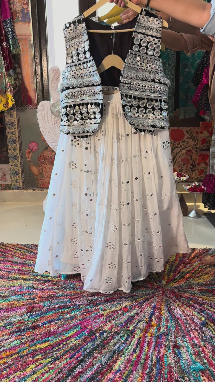 banjara vest and skirt set