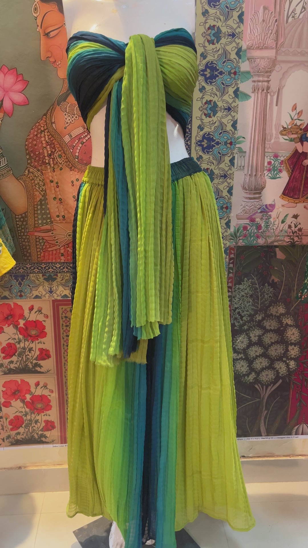Tropical Ombre Crushed Co-ord Set