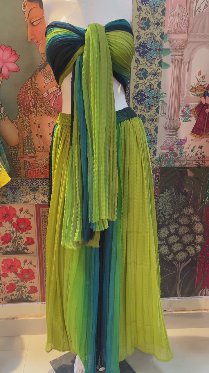 Tropical Ombre Crushed Co-ord Set