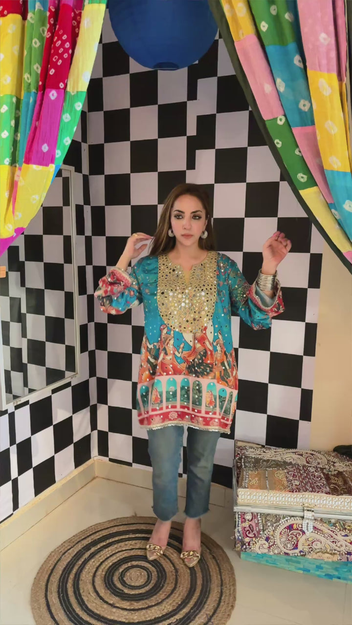 Mehfil Mirror kurta