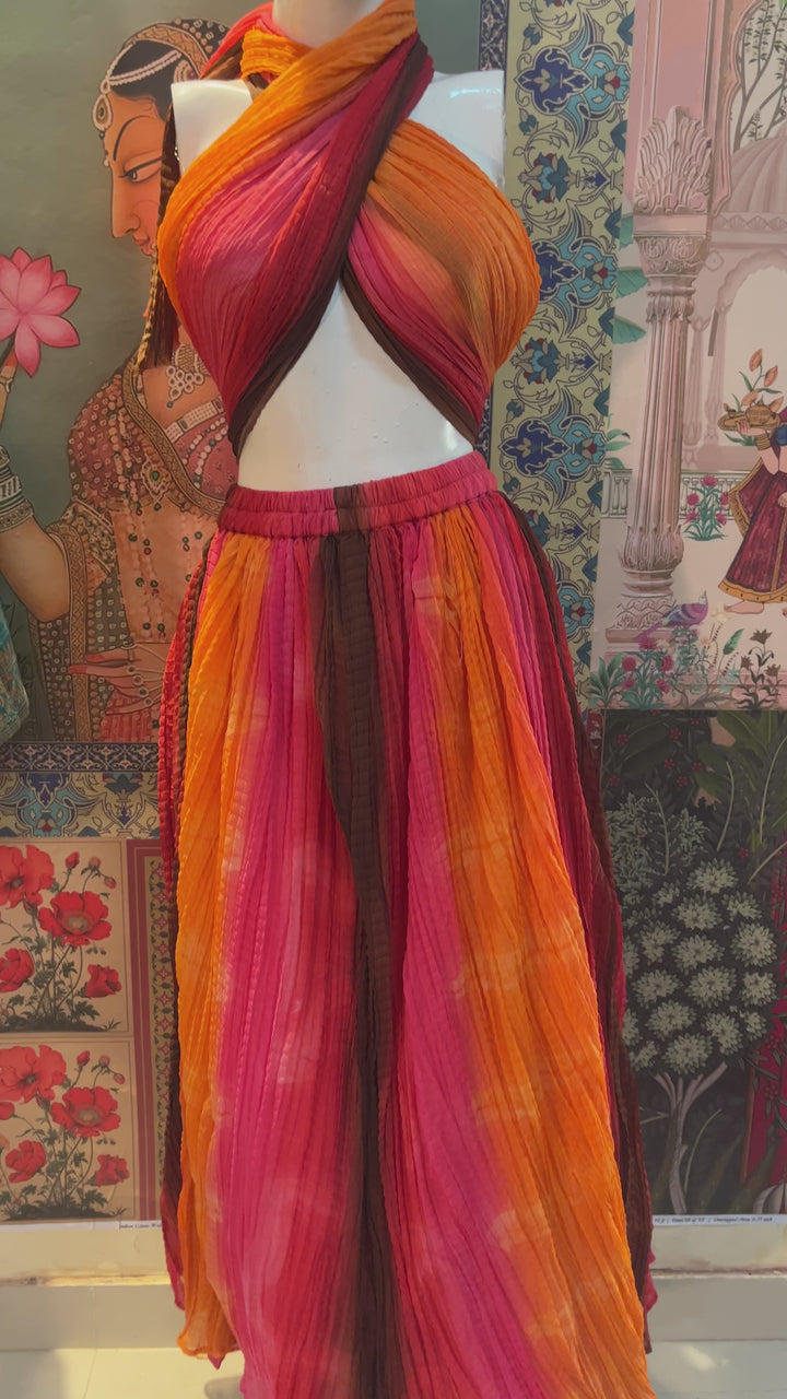 Tropical Ombre Crushed Co-ord Set