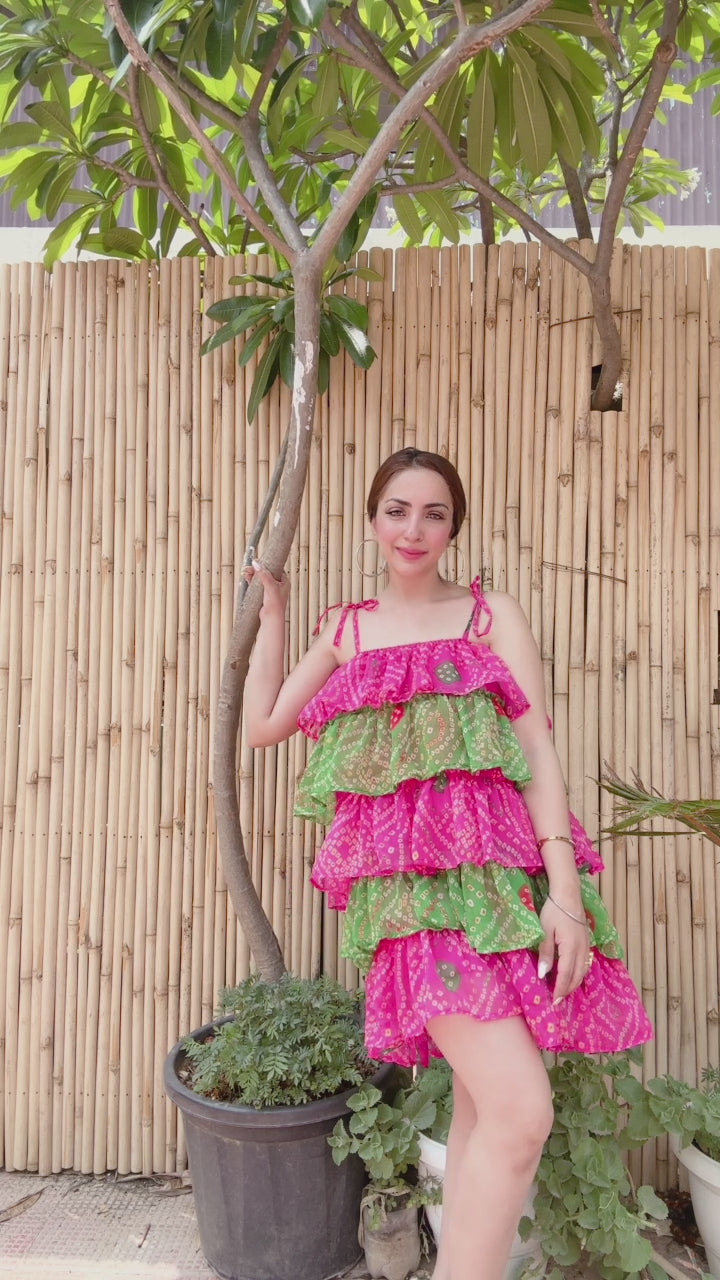 Boho Bulbul - ruffle dress