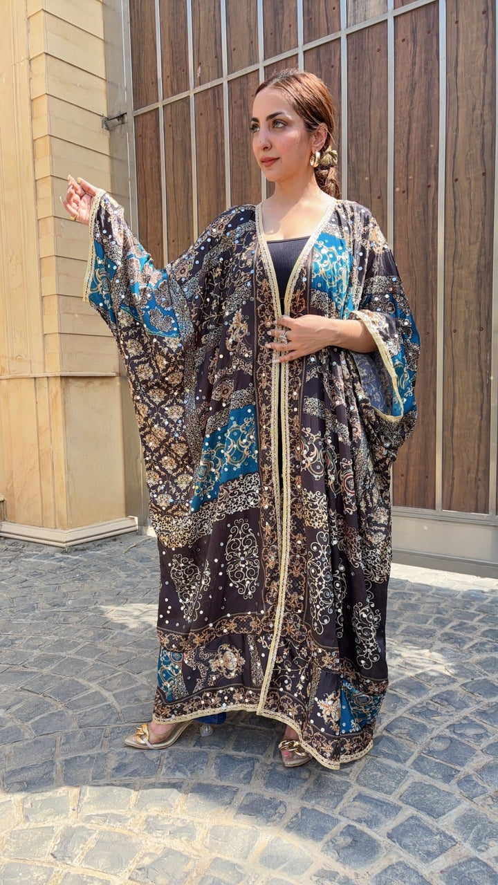 Printed mirror work shrug - banjaratrailPrinted mirror work shrug34454800