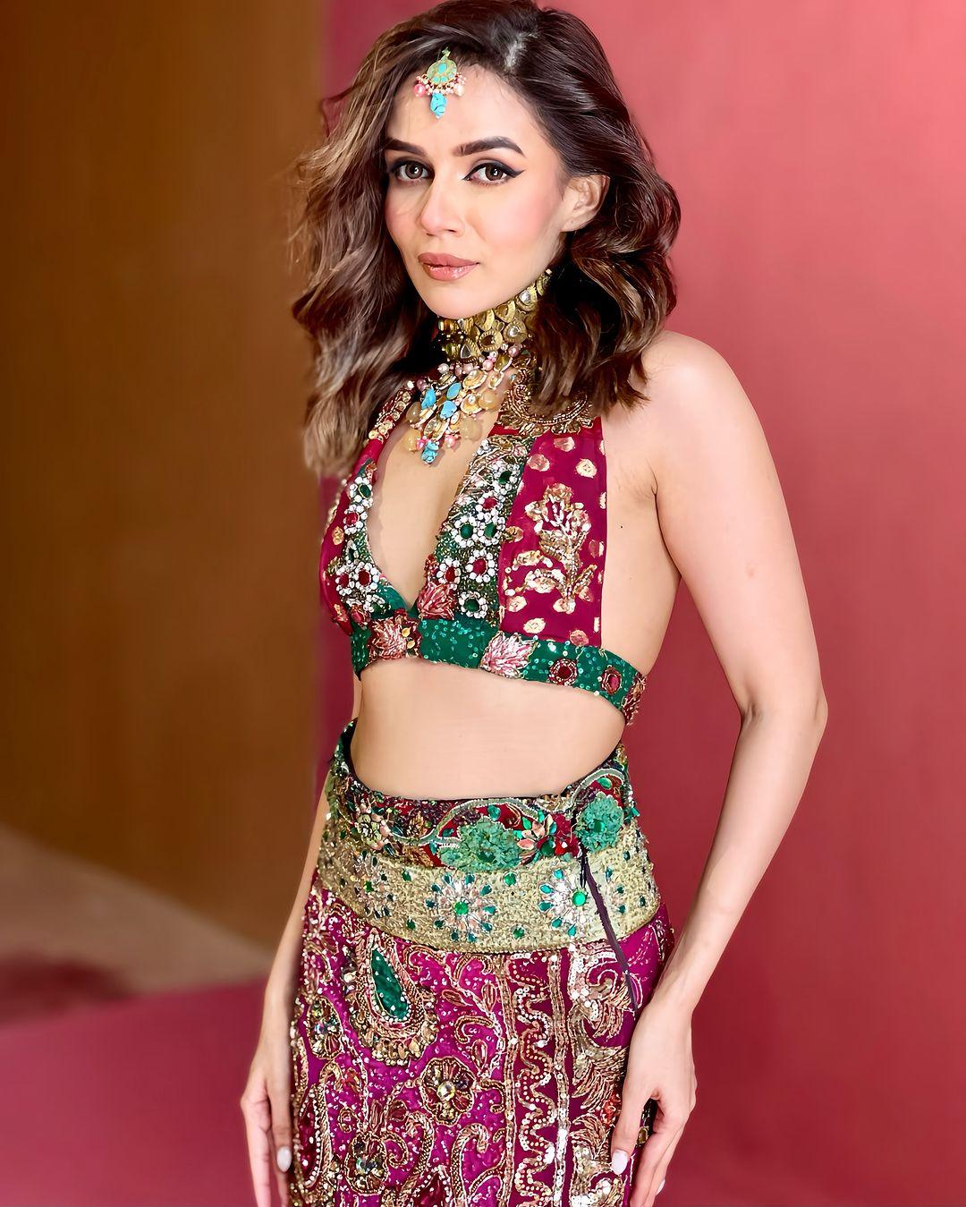 Purple Embellished Skirt & Top Set - banjaratrail