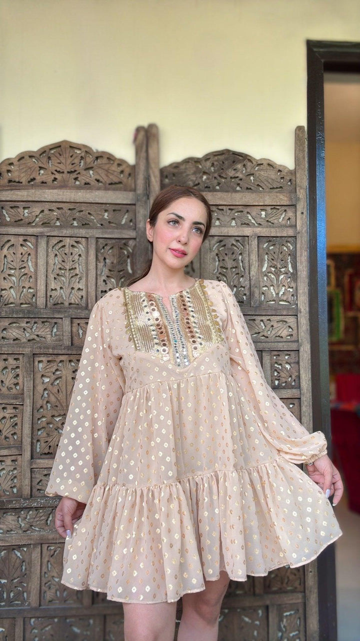 Roshni gold boho dress - banjaratrail