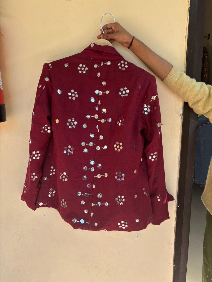 Ruby Foil Mirror Blazer - banjaratrail