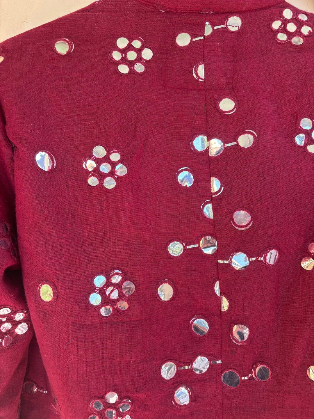 Ruby Foil Mirror Blazer - banjaratrail