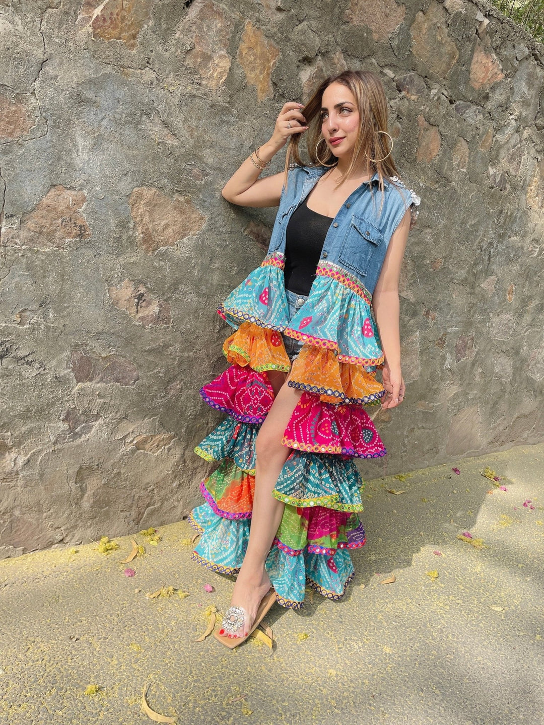 Ruffle dream denim shrug - banjaratrailRuffle dream denim shrug19666752