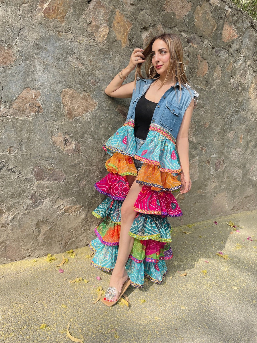Ruffle dream denim shrug - banjaratrailRuffle dream denim shrug19666752