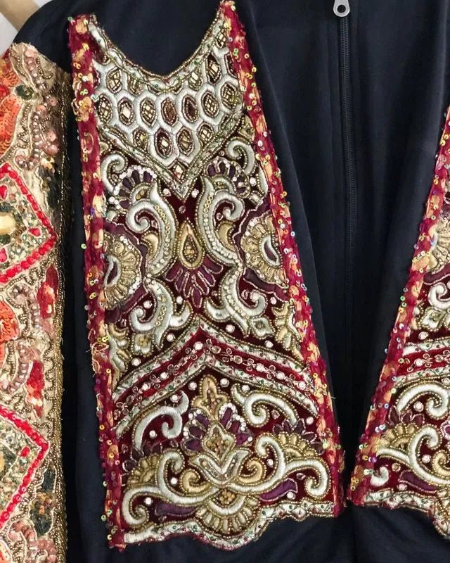 Shades of red embellished jacket - banjaratrailShades of red embellished jacket80377763