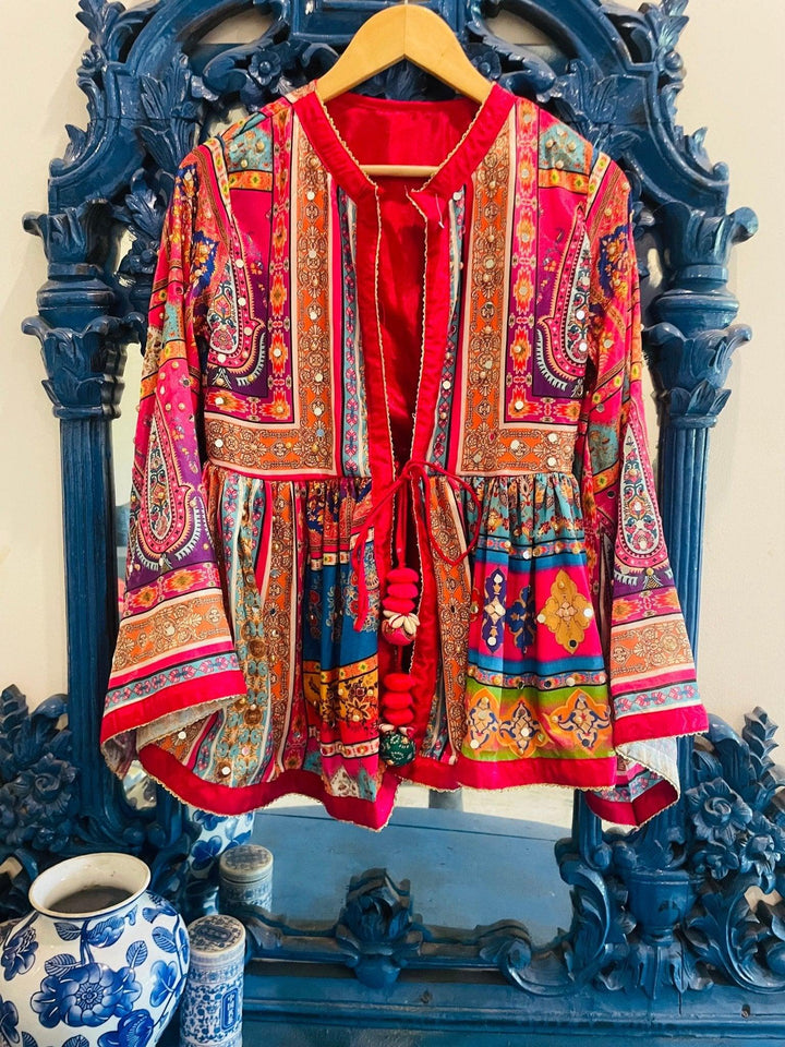 Shringar Sheesha Peplum Top - banjaratrail