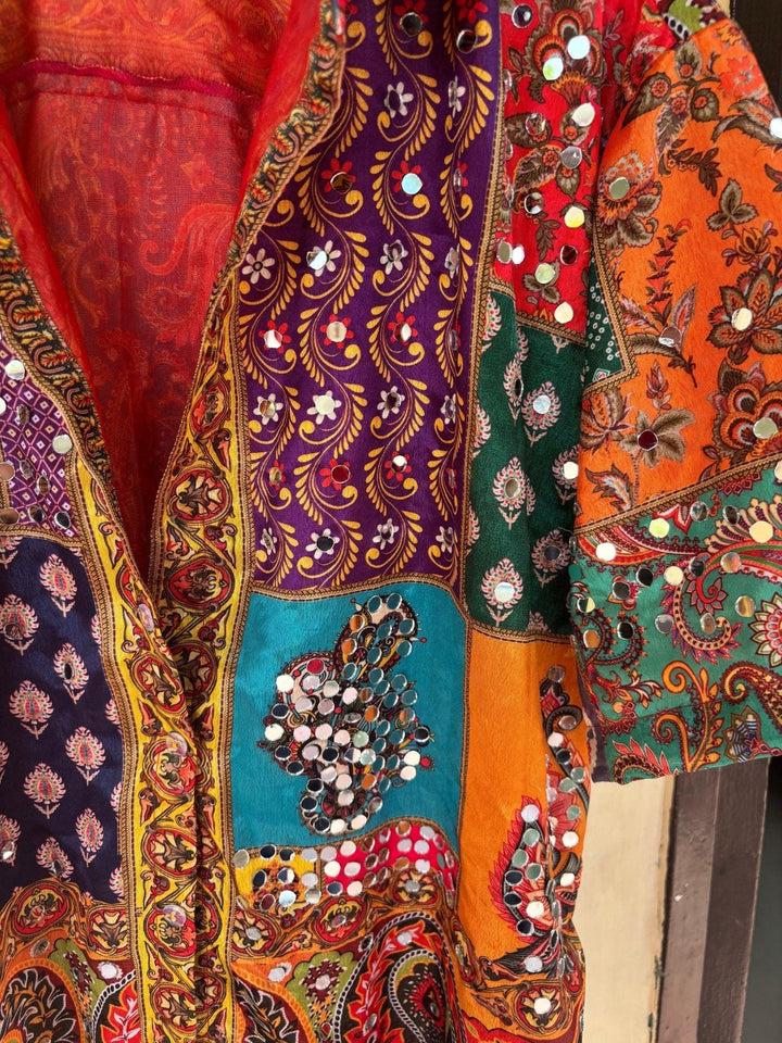 “Sparkle Sutra”-mirror shirt women - banjaratrail