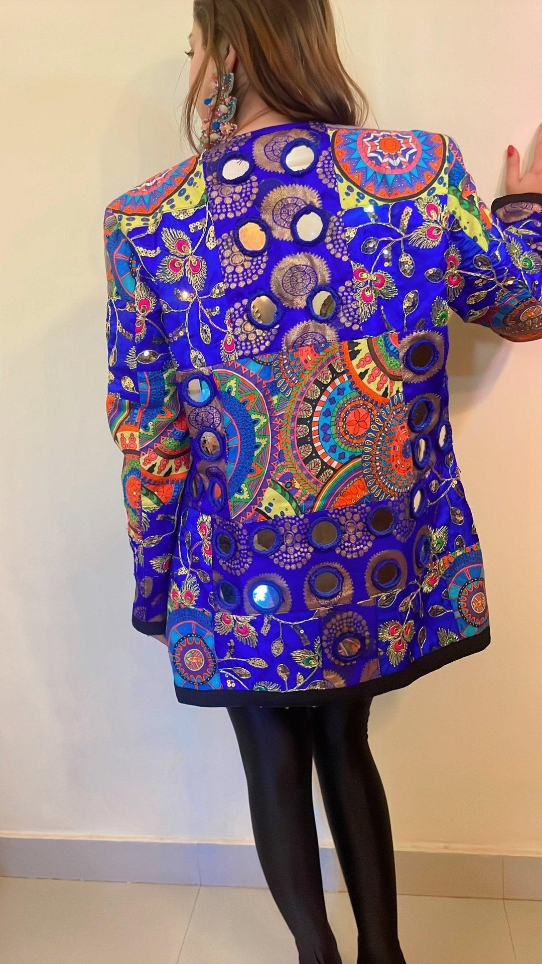 Striking blue mirror blazer - banjaratrail