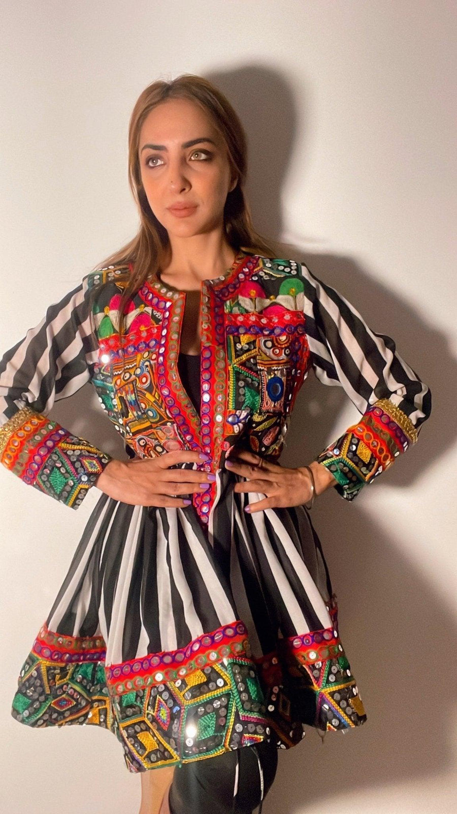 Stripe Banjara peplum top - banjaratrail
