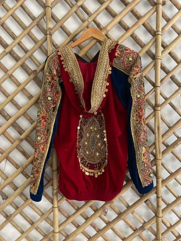 Velvet embellished hoodie - banjaratrail