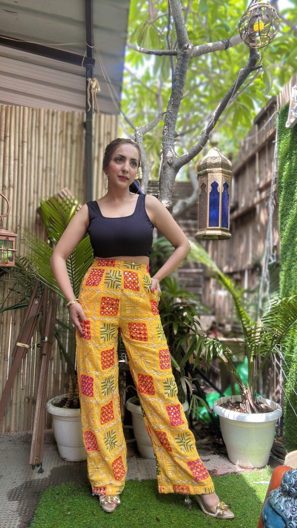Visra phulkari pants - banjaratrail