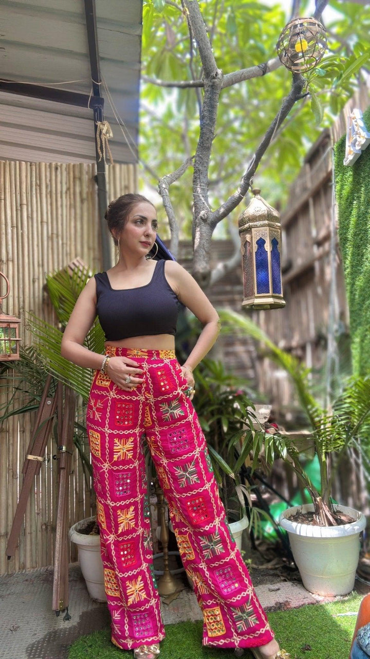 Visra phulkari pants - banjaratrail