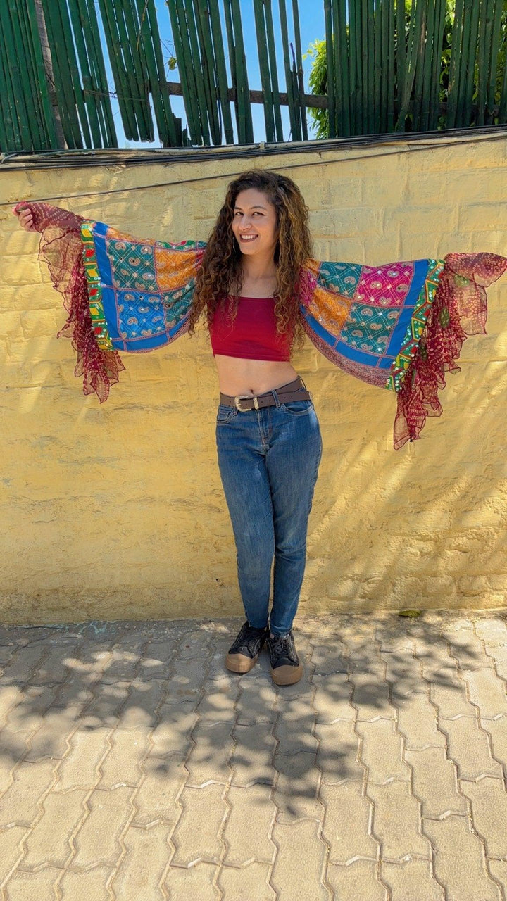 Wings of boho top-Burgundy - banjaratrail